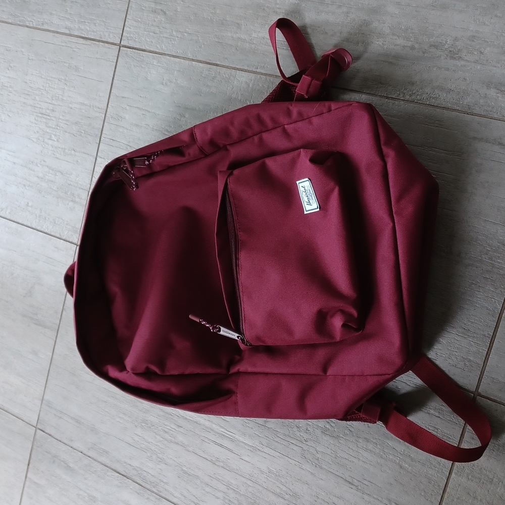Herschel burgundy backpack